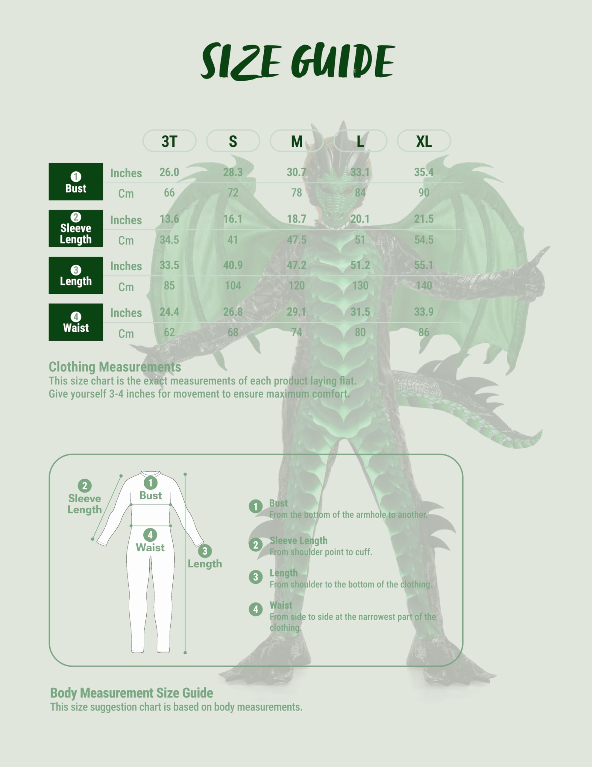Spooktacular Creations Costume da drago per bambini, ali di drago e maschera per Halloween Party Cosplay