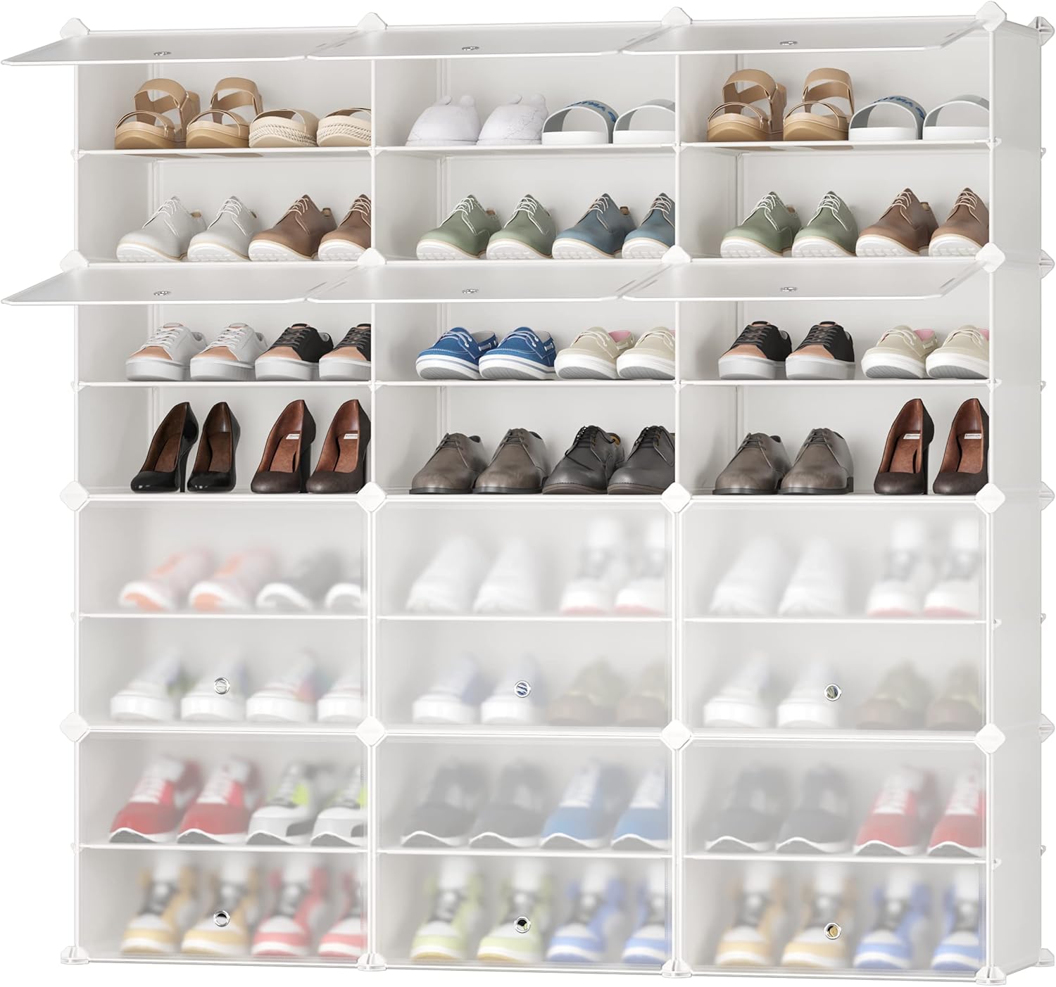 JOISCOPE Shoe DIY Shoe Rack, Plastic Organiser for