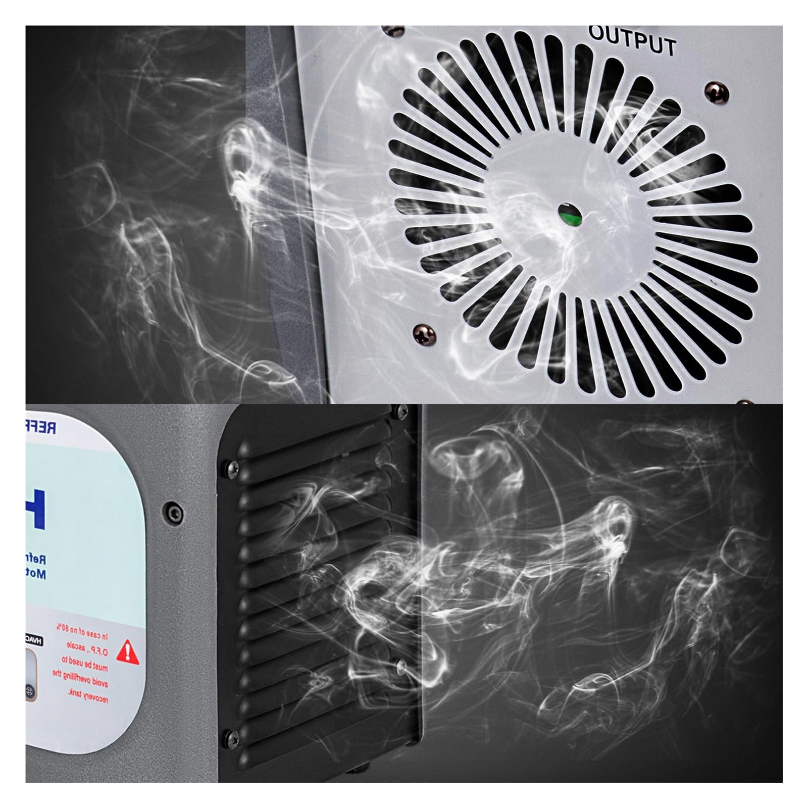 Máquina de recuperación de refrigerante HVAC Compresor de aire acondicionado portátil con accesorio de tubería 1/2 Herramientas de jardín(Lago Blue)