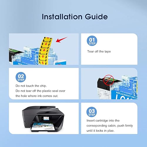 Miniatura 6 de LC401XL - Cartuchos de tinta para impresora Brother LC401 LC401XL, funcionan con cartuchos de tinta Brother MFCJ1010DW MFC-J1010DW MFC-J1170DW