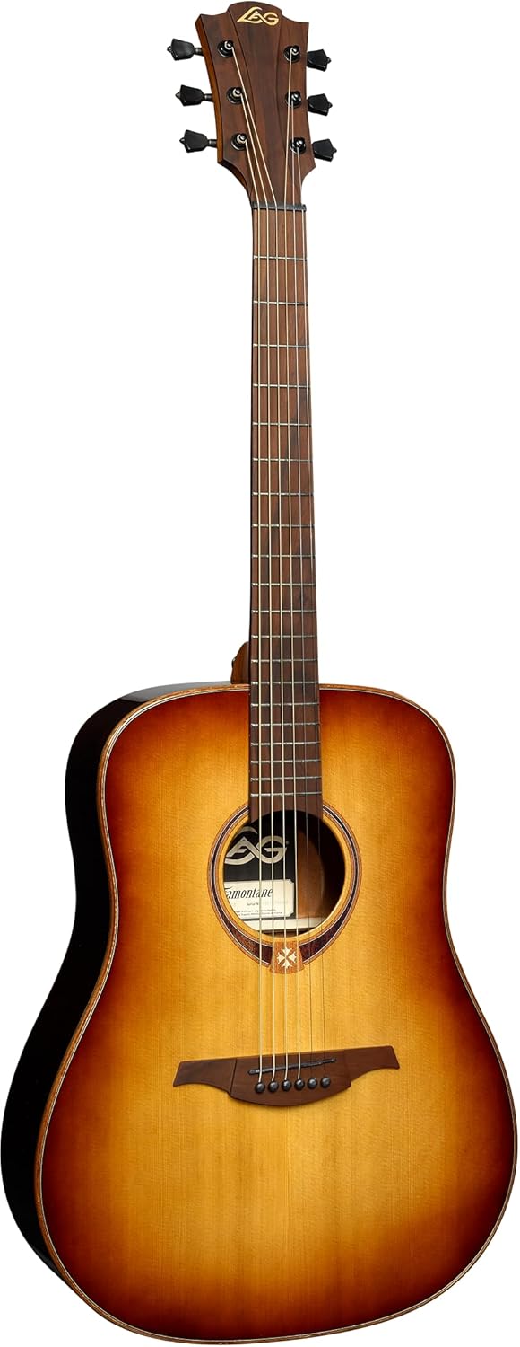 LAG T118D-BRS Tramontane Dreadnought Acoustic Guitar. Brown Shadow