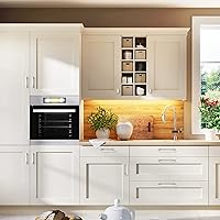 Vista 9 de Ravinte Hardware - Paquete de 10 tiradores para gabinete con centro de agujero de 5 pulgadas (128mm), manijas de níquel cepillado satinado