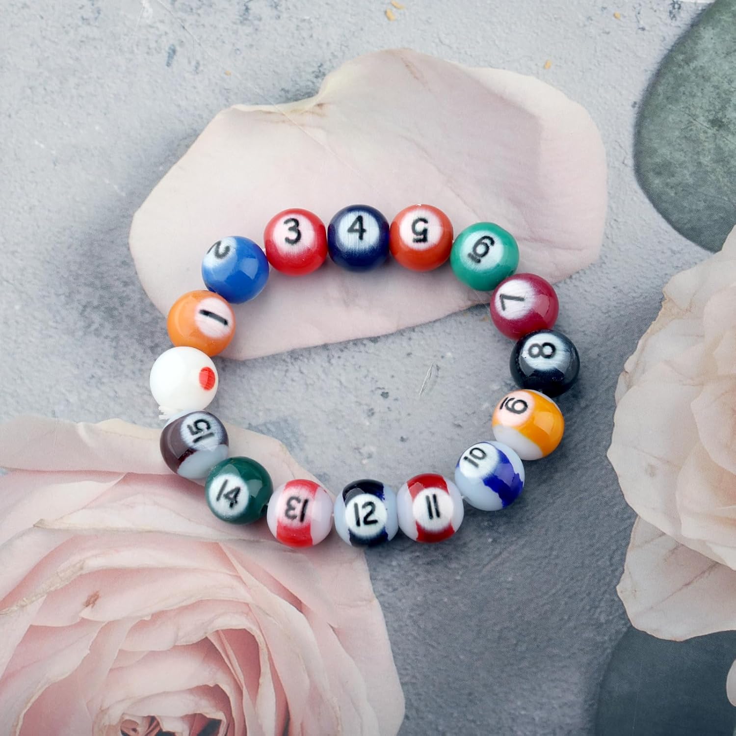 Gzrlyf 8Ball Bracelet Pool Player Playing Gift For Billiards Lover 8Ball Pool Game Fan Jewelry - Image 2