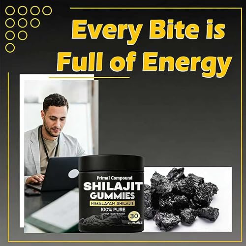 Miniatura 6 de Primal Compound Shilajit - Gomitas para hombres, apoyo energético, 30 gomitas
