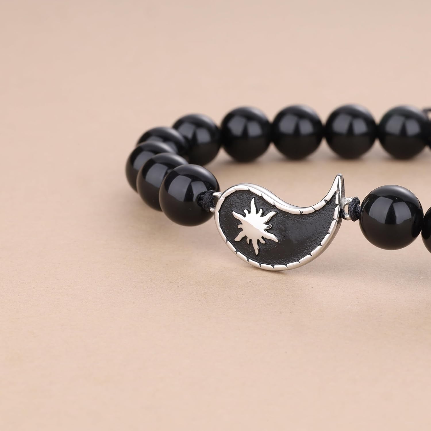 COAI Yin Yang Bracelets My Sun and Stars Moon of My Life Stone Beaded Bracelets for Couples
