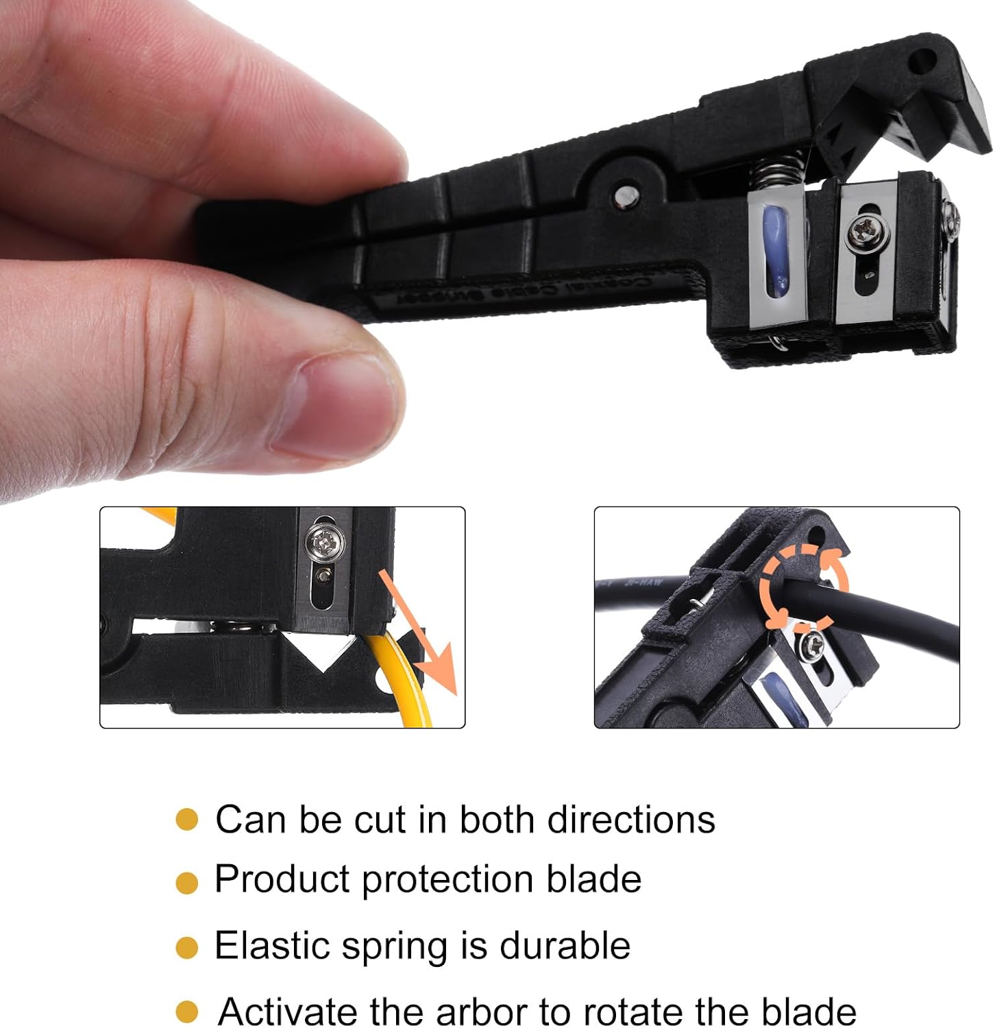 MECCANIXITY Cable Stripping Cutter Tool 45-165 Upgrade Cable Stripper Fiber Optic Cable Stripper Cutter Crimper 2 Pcs