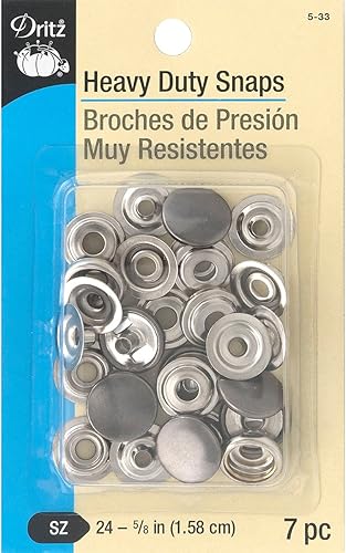 Dritz 5-33 Broches de alta resistencia, color plomizo, tamaño 24 (58 pulgadas), 7 juegos