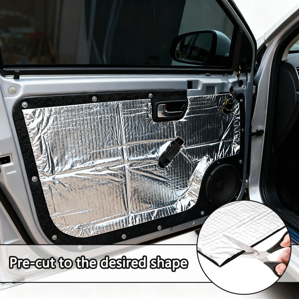 Tappetini Isolanti per Auto Isolante Termico Adesivo 250x180x5 mm Ignifugo Impermeabile