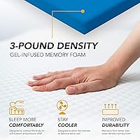 Vista 5 de Colchón Dynasty CoolBreeze de felpa, de gel de espuma viscoelástica con almohadas, 14.5 pulgadas..