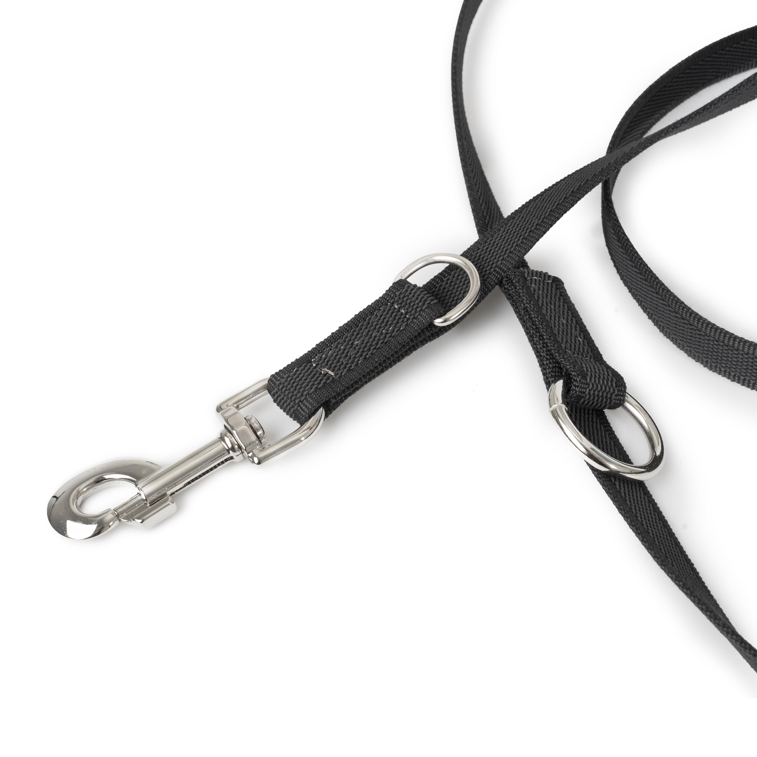JULIUS K-9 216GM-DP Laisse antidérapante Color & Gray, réglable, 20 mm x 2,2 m, Noir-Gris - 2
