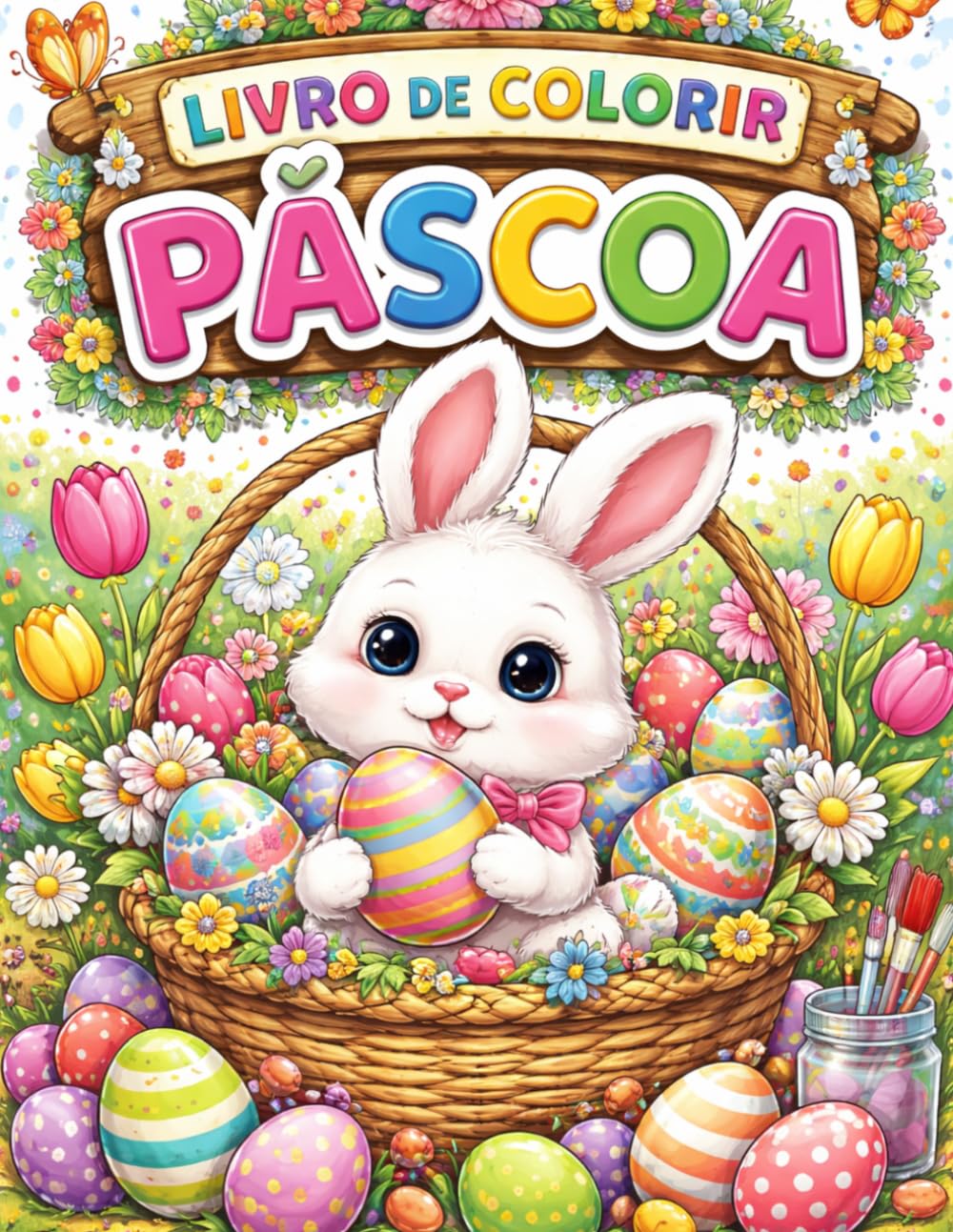 Livro de colorir Páscoa: Feliz Páscoa