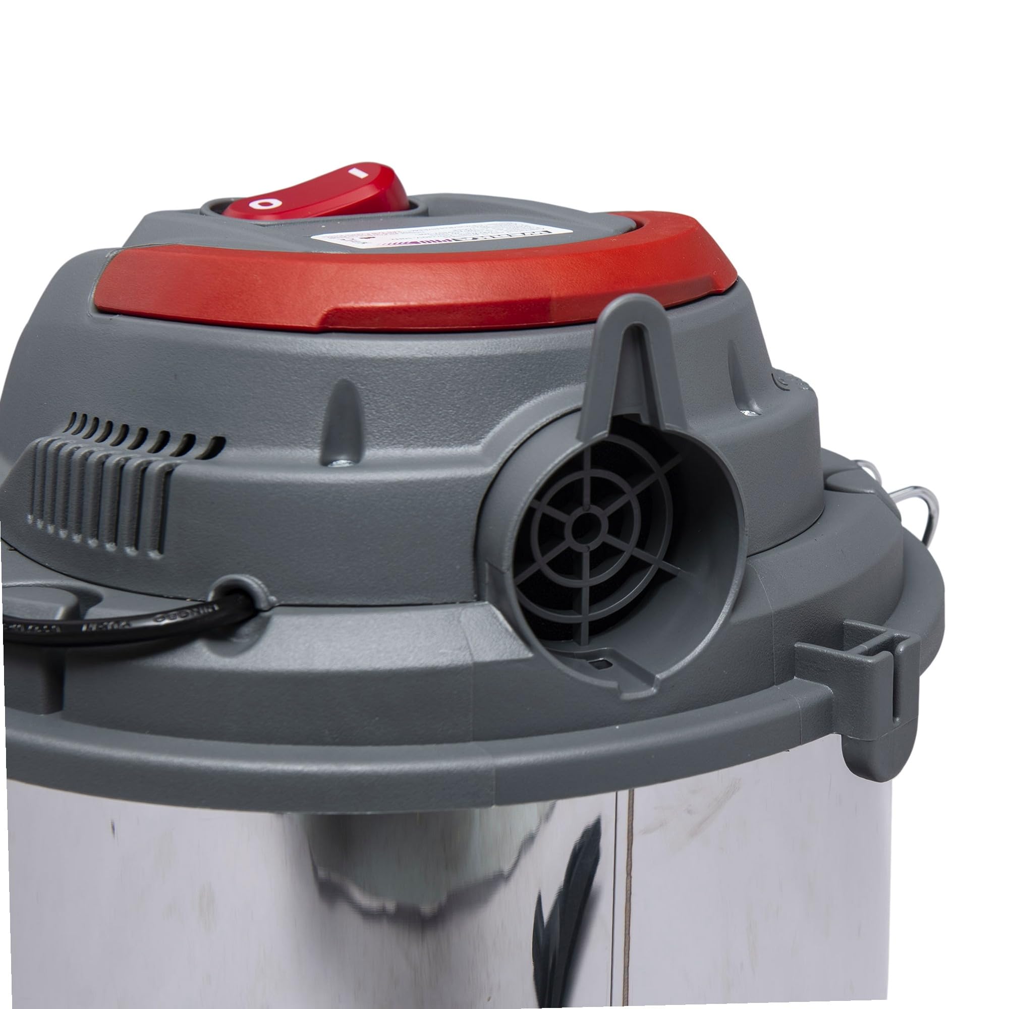 WERKA PRO Aspirateur Eau et Poussière 20 l Cuve Acier Chromé Lavable 4m