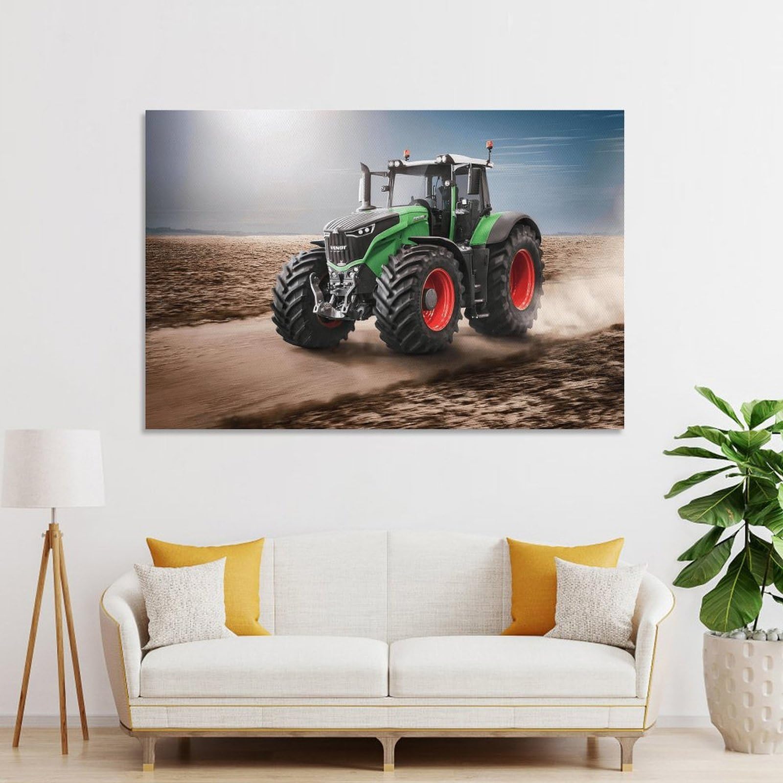 Junmoney Unframe-Style-1 Tractor 1000 Vario Series Room Decor Wall Art 24X36inch(60X90cm), For Entrance Walls, Hall Decor Or Foyers, A Neat Decor Update For Hallways