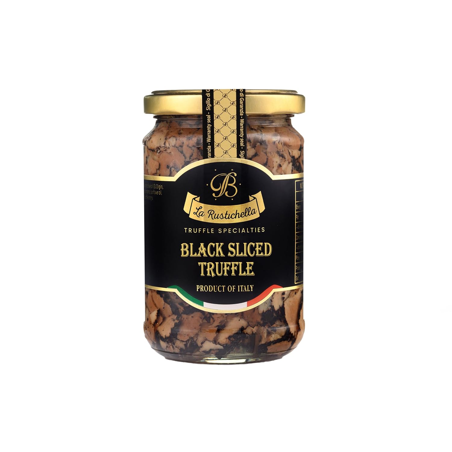 La Rustichella - Black Sliced Truffle - 100% Made in Italy | Vegan, Gluten-Free, Cholesterol-Free (9.88 oz (280 gr))
