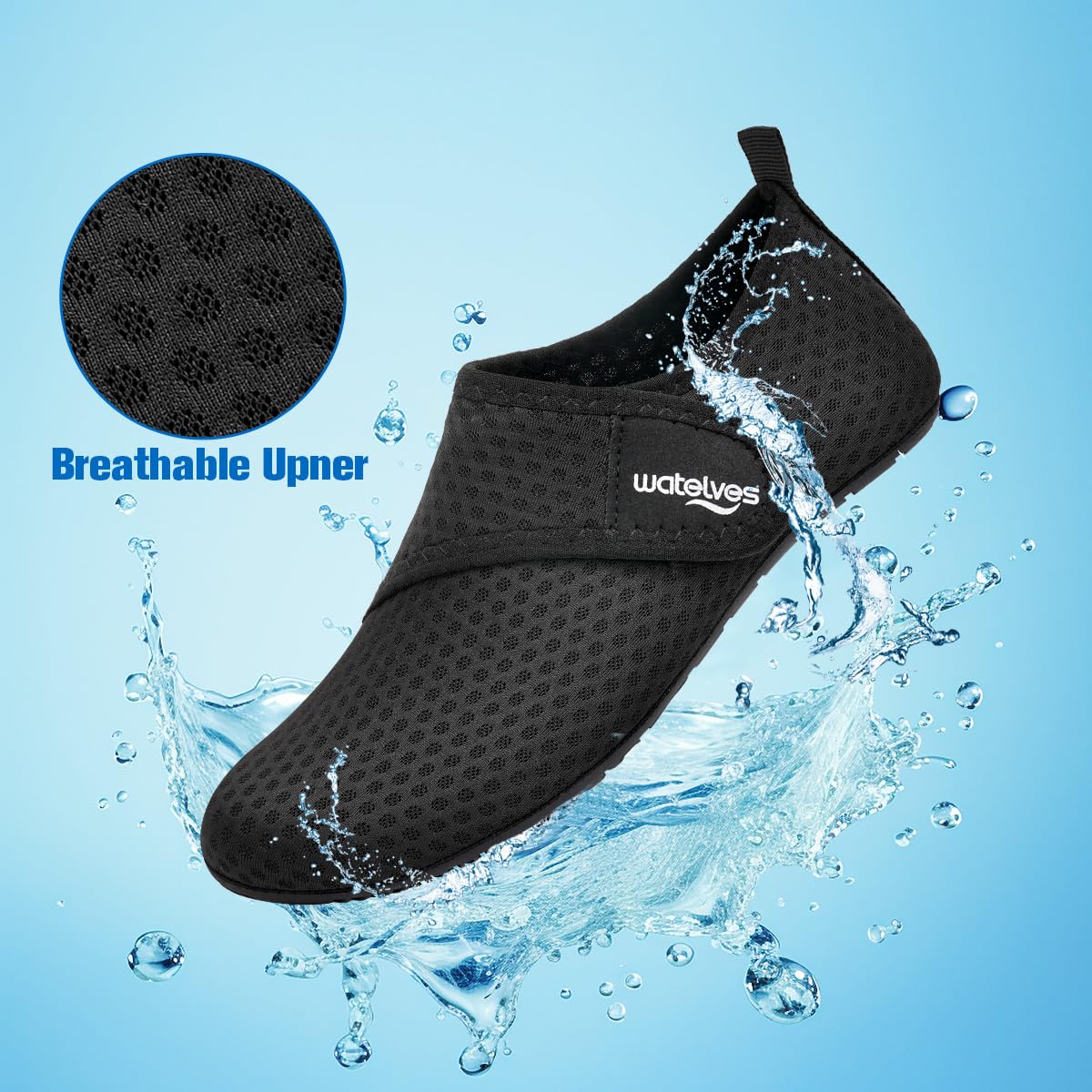 WateLves Zapatos de Hombres natación Agua Mujeres de Playa Aquashoes Secado Descalzos rápido Transpirables de surfplaya Piscina Yoga Unisex