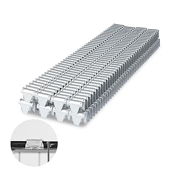 CL-72 Vertex Clips 3/4-Inch18mm Crown Hartco Clips 1120 PCS Galvanized M66 Clinch Clips for Clinching Tool, Clinching Clipper Gun, Spring Mattress Galvanized, 1120 PCS/Box