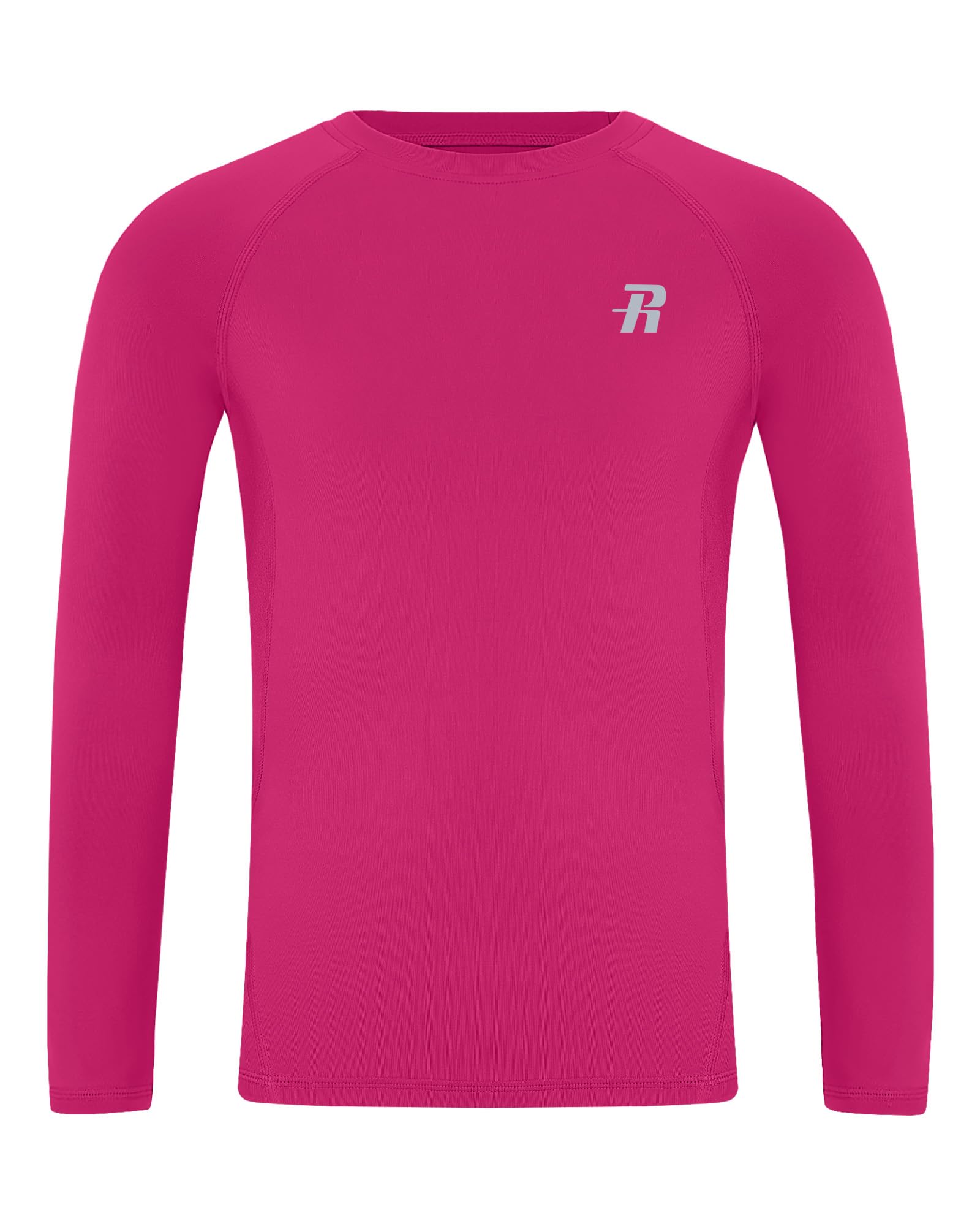 Runhit Kompressionsshirt für Jungen Langarm, 1-2 Pack Funktionsshirt Kinder mit UPF 50+, Atmungsaktives Unterziehshirt Schnell Trocknend Baselayer für Fußball & Outdoor