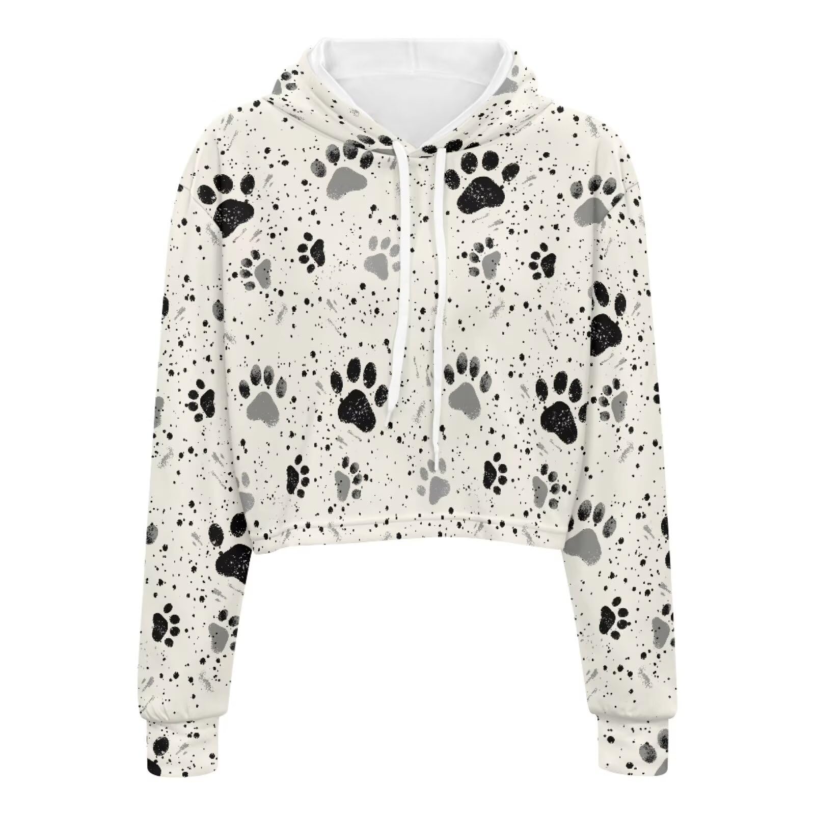 ELEDIZI Winter Oversized Hoodies Spring Fall Crop Top Sweaters for Women Lightweight Graphic Sweatshirt with Hood Size S-5XL