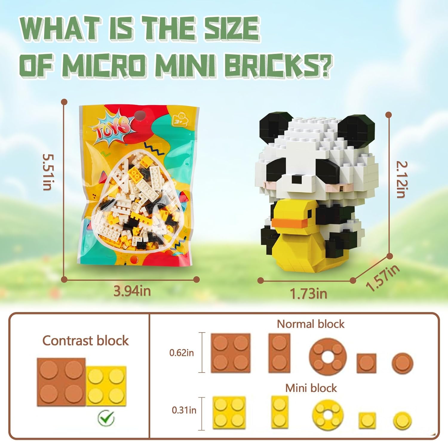 HIGH GODO 12Pack Pandas Party Favors Building Set, 1977PCS Cute Animals Set for Goodie Bag Stuffers Classroom Prizes, Party Favors Birthday Easter Gifts for Teens 14+ (Not Compatible with Major Brand)