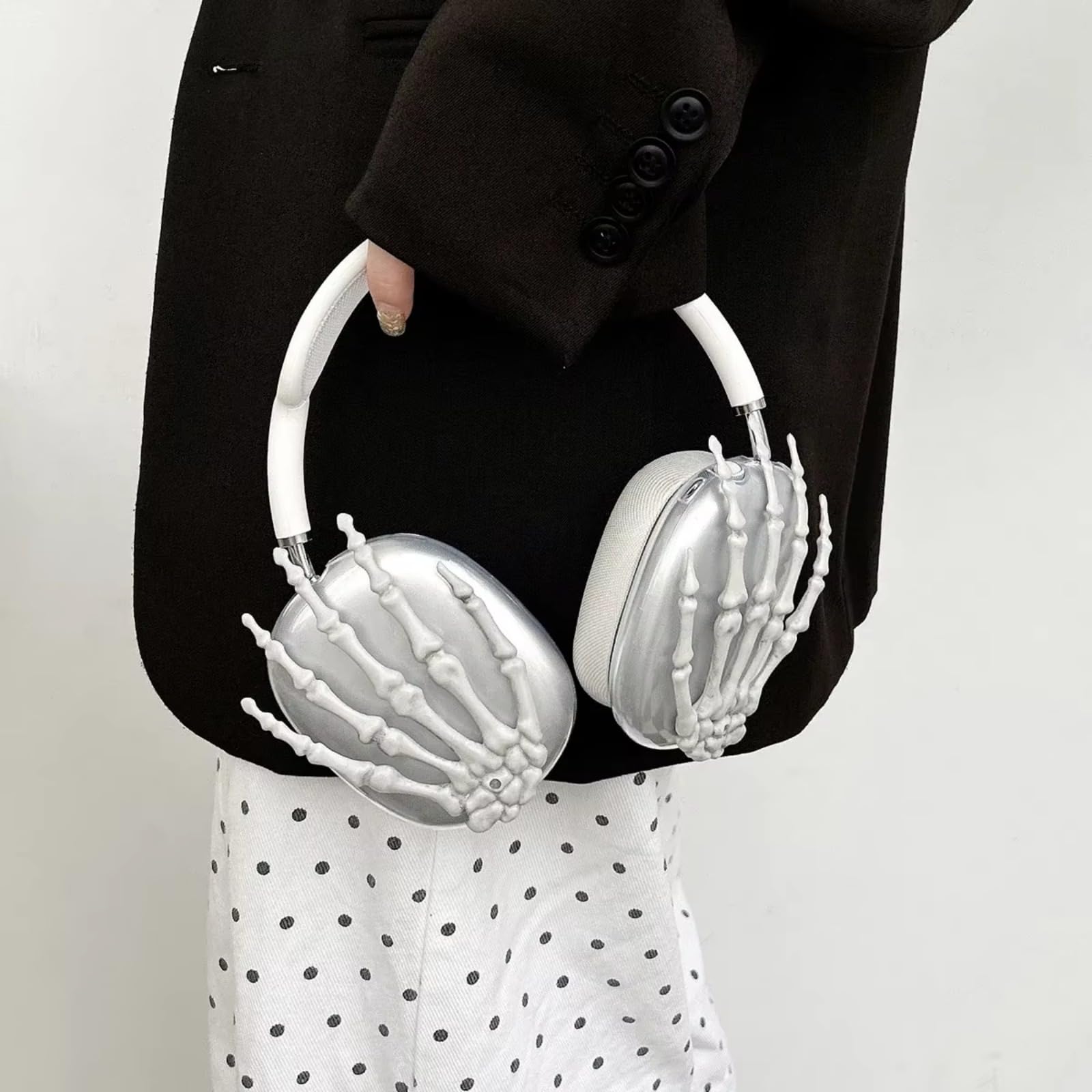 Amazon.com: Skull Design for Apple Airpods Max Earphone Case Clear