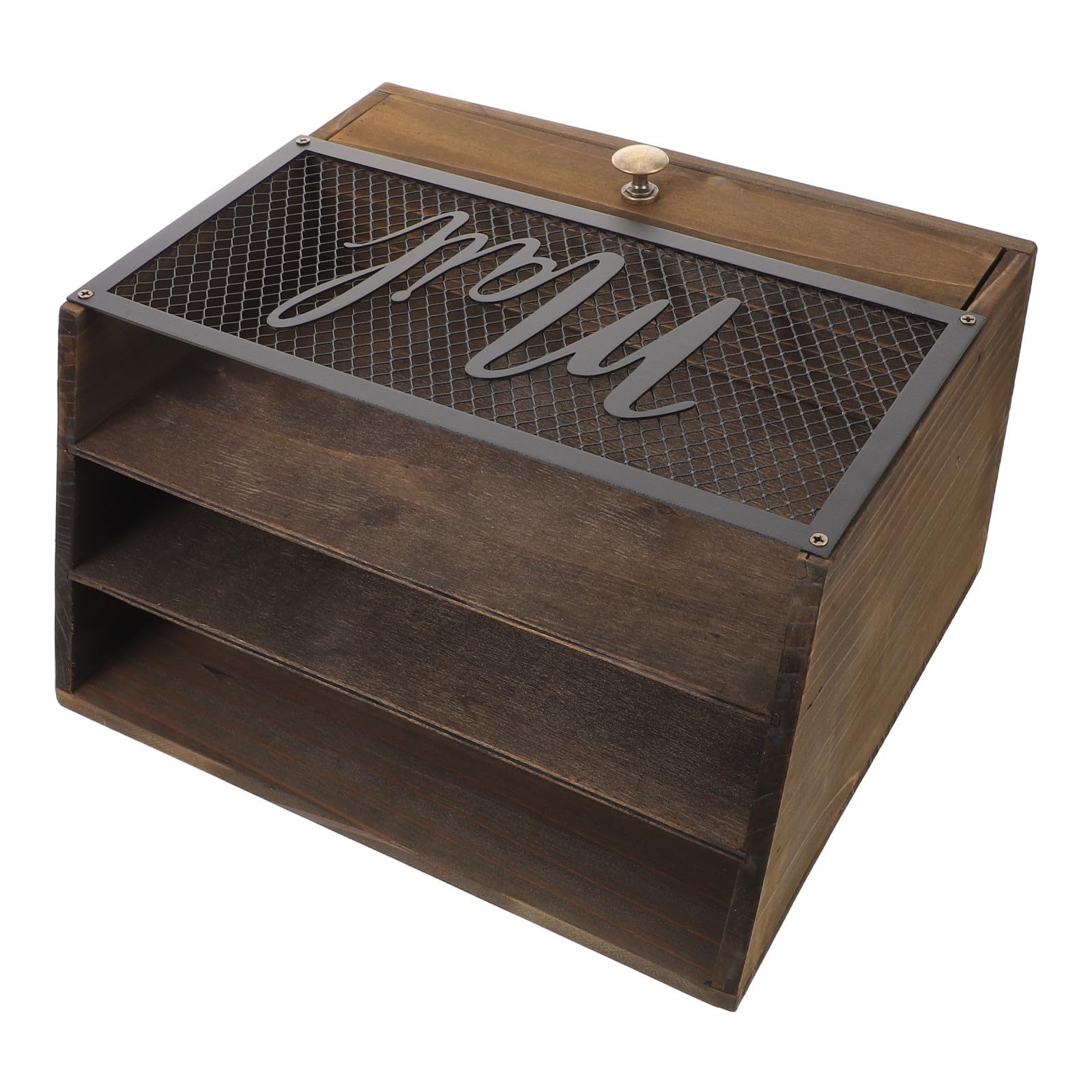 Trieur courrier bois vintage à compartiments pour organiser vos documents