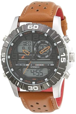 Fastrack Analog-Digital Black Dial Mens Watch-NL38035SL04