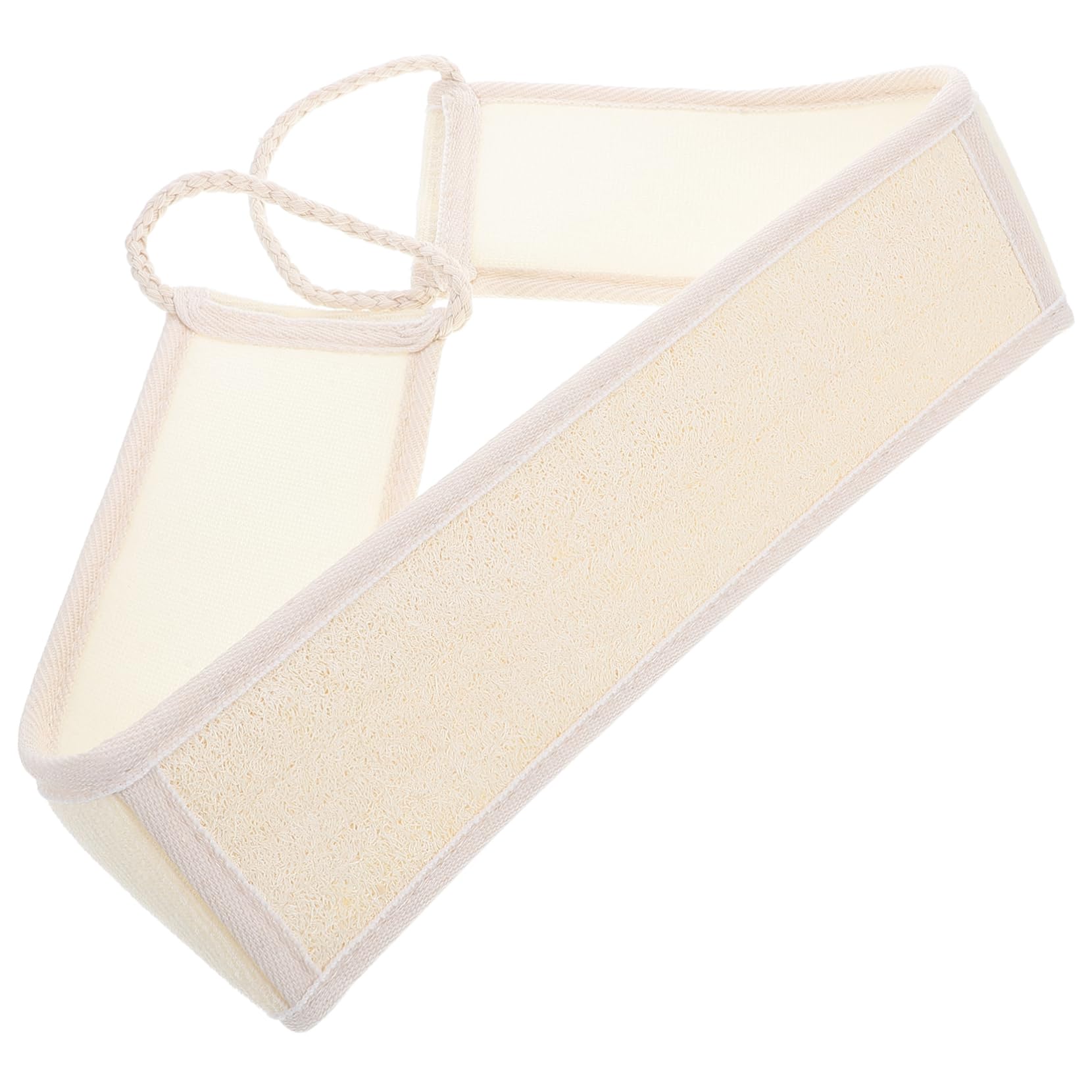 BESTYASH Natural Loofah Back Scrubber Exfoliating Shower Towel for Deep Cleansing Long Strip Design for Reach Soft Comfortable Bath Accessory Durable Natural Loofah