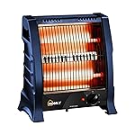 Homly Ritz 800 Watts Halogen Room Heater with Dual Heating Tubes | ISI Approved | Dual Heating Settings For 400W & 800 W | Cool Touch Shockproof Body with High Thermal Protection – Blue
