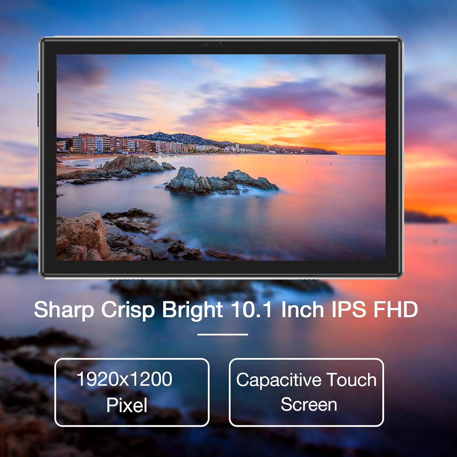 Sharp Crisp Bright 10.1 Inch IPS FHD Display