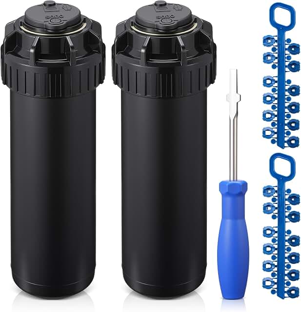 2 Pack Gear Drive Heads with 25° to 360° Pattern