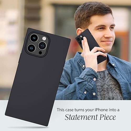 Miniatura 2 de Cocomii - Funda rectangular compatible con iPhone 14 Pro - Silicona suave al tacto, forro de microfibra, para mujeres, niñas, hombres, funda