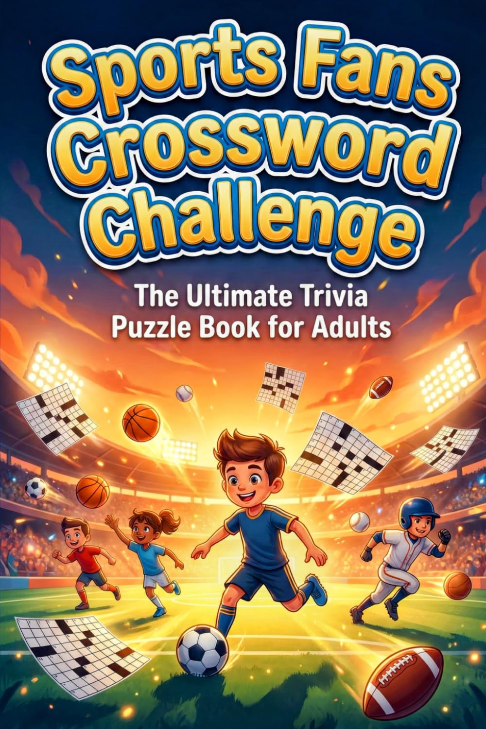 Sports Fans Crossword Challenge: The Ultimate Trivia Puzzle Book for Adults