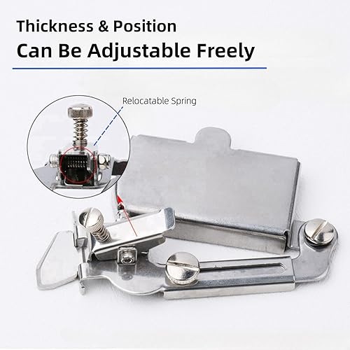 Miniatura 5 de Guía de costura magnética para máquina de coser, guía de costura magnética con clip, accesorios y suministros de costura (plateado)