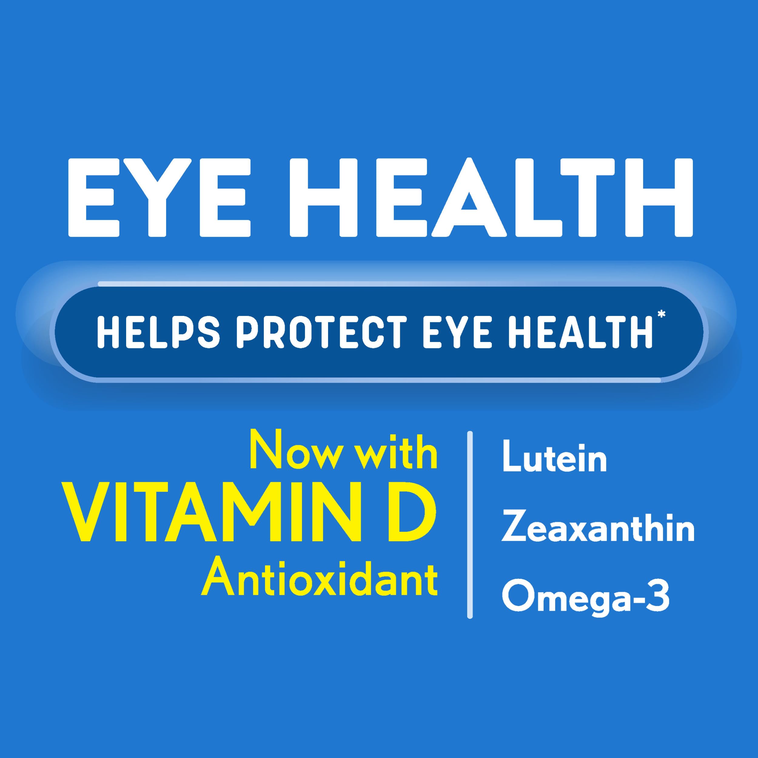 Ocuvite Bausch & Lomb Eye Vitamin and Mineral Supplement Eye Health Formula with Lutein, Zeaxanthin, and Omega-3, (30 Count Bottle)