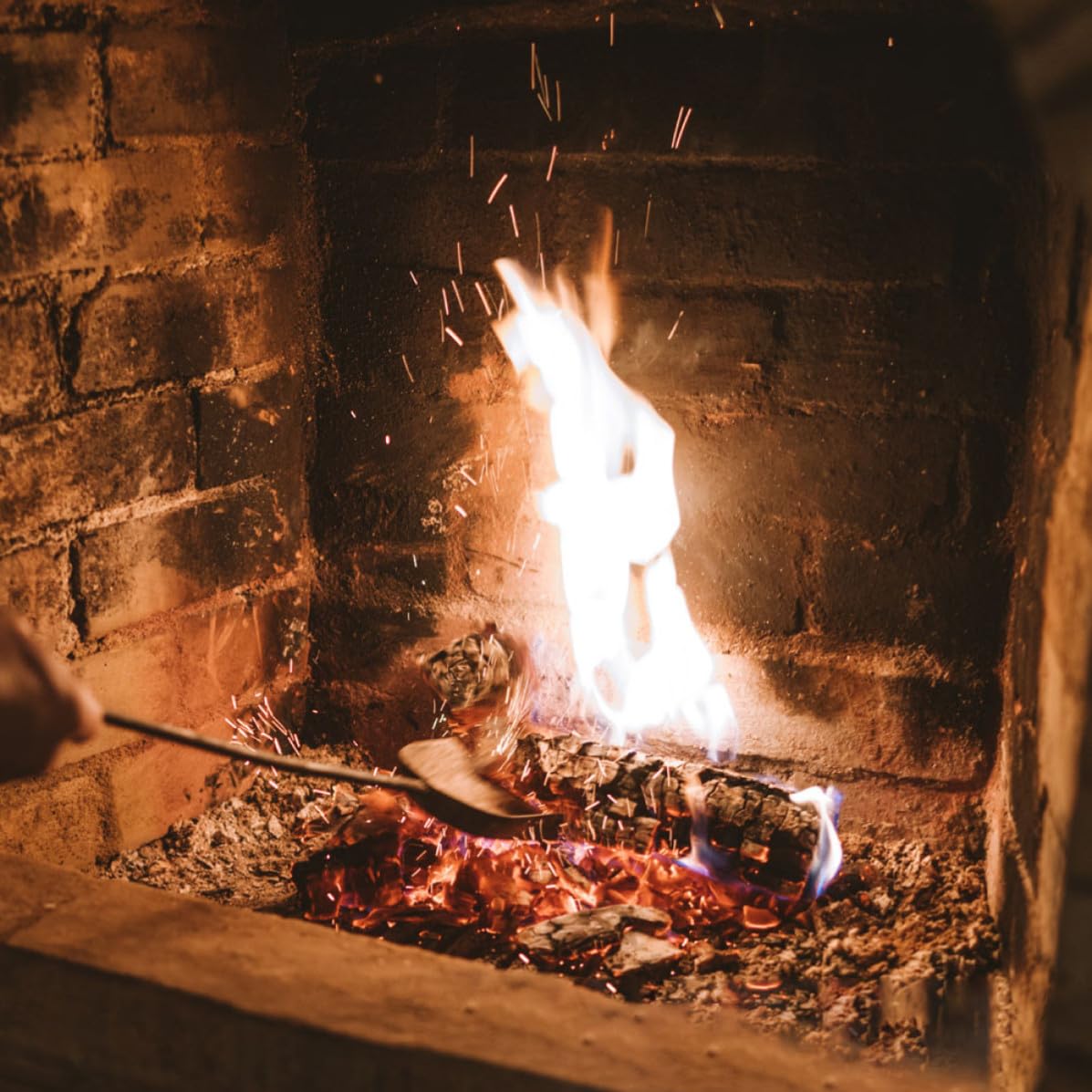 Didiseaon 4 Pezzi Pala per Cenere e Carbone per Stufa, Ferro e Legno | Uso Domestico e Giardino, Portatile e Sicura, per Rifiuti e Brace