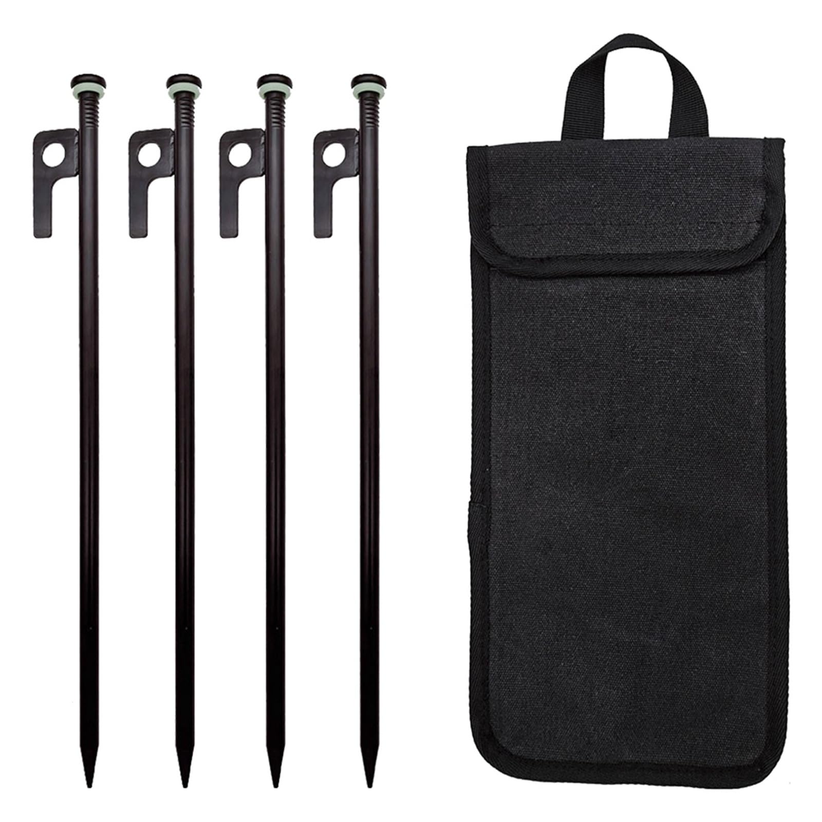 Piquet de tente de camping 30cm sardines en acier forgé piquet sol avec sac 4pcs