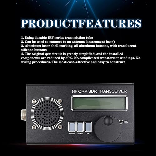 Miniatura 4 de Transceptor de radio de onda corta SDR mini transceptor SSB CW QRP de 8 bandas modo completo USB LSB CW AM FM para recepción de señal