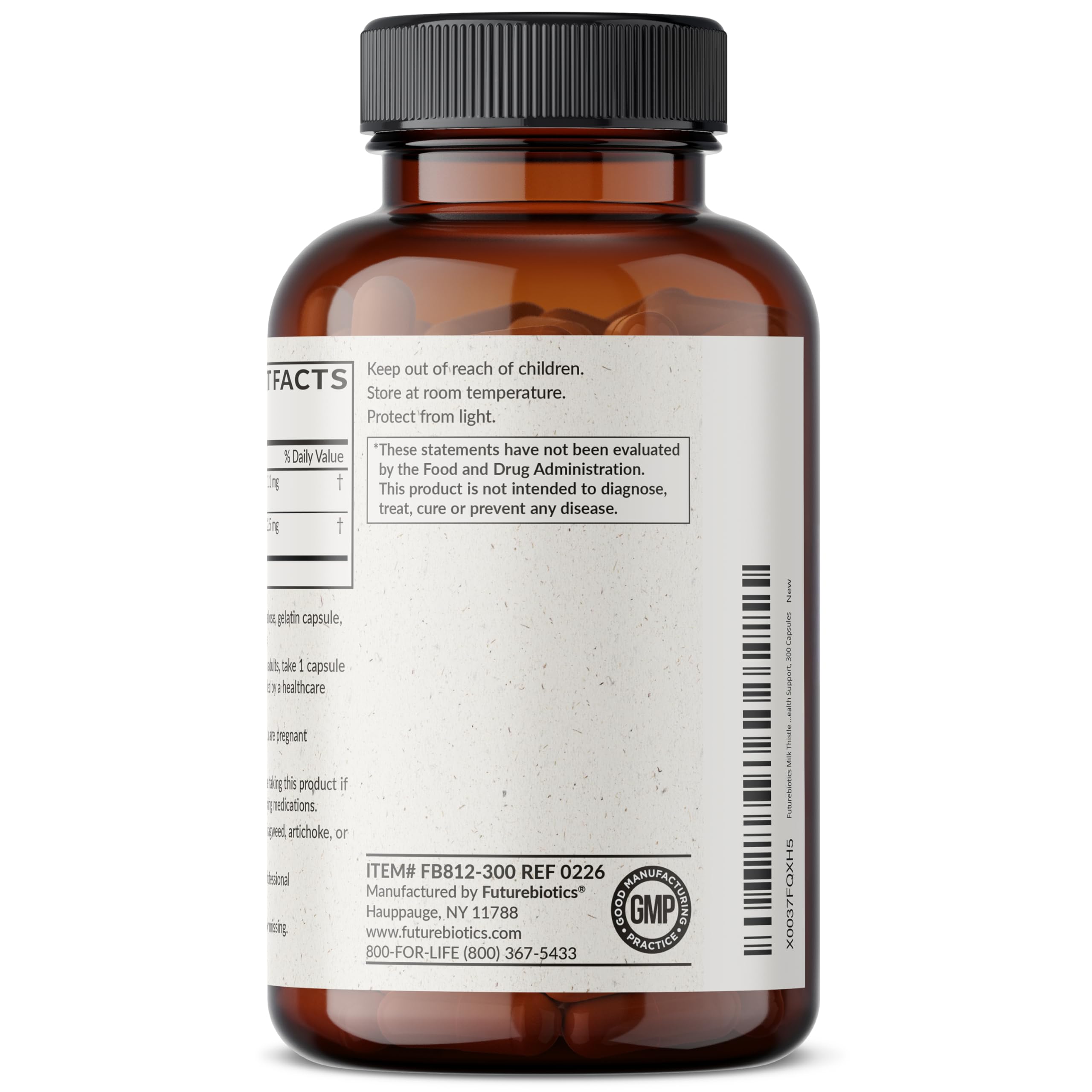 Futurebiotics Milk Thistle + Dandelion Extract Liver Support, 300 Capsules — Amazon image 5