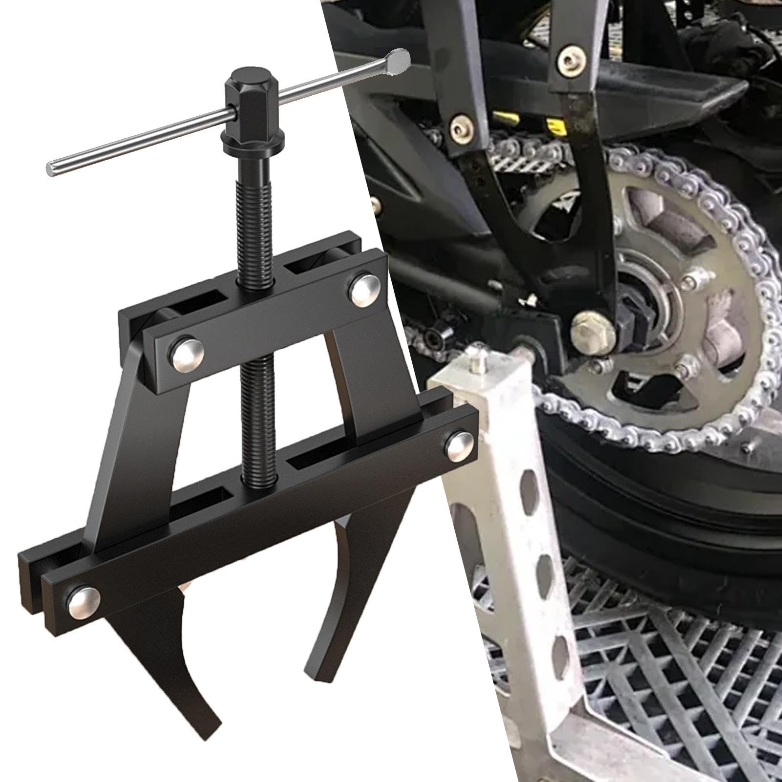 Tendicatena Per Motocicletta - Acciaio, Regolabile, Per Tensionamento E Allineamento Catena