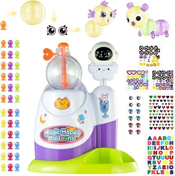 Zyllver 320pcs DIY Magic Balloon Craft Kit Sticky Balloons Maker Toy Craft Kits for Kids - DIY Balloon Animal Kit Creative Activity - Birthday Gifts for Girls Boys Ages 3+