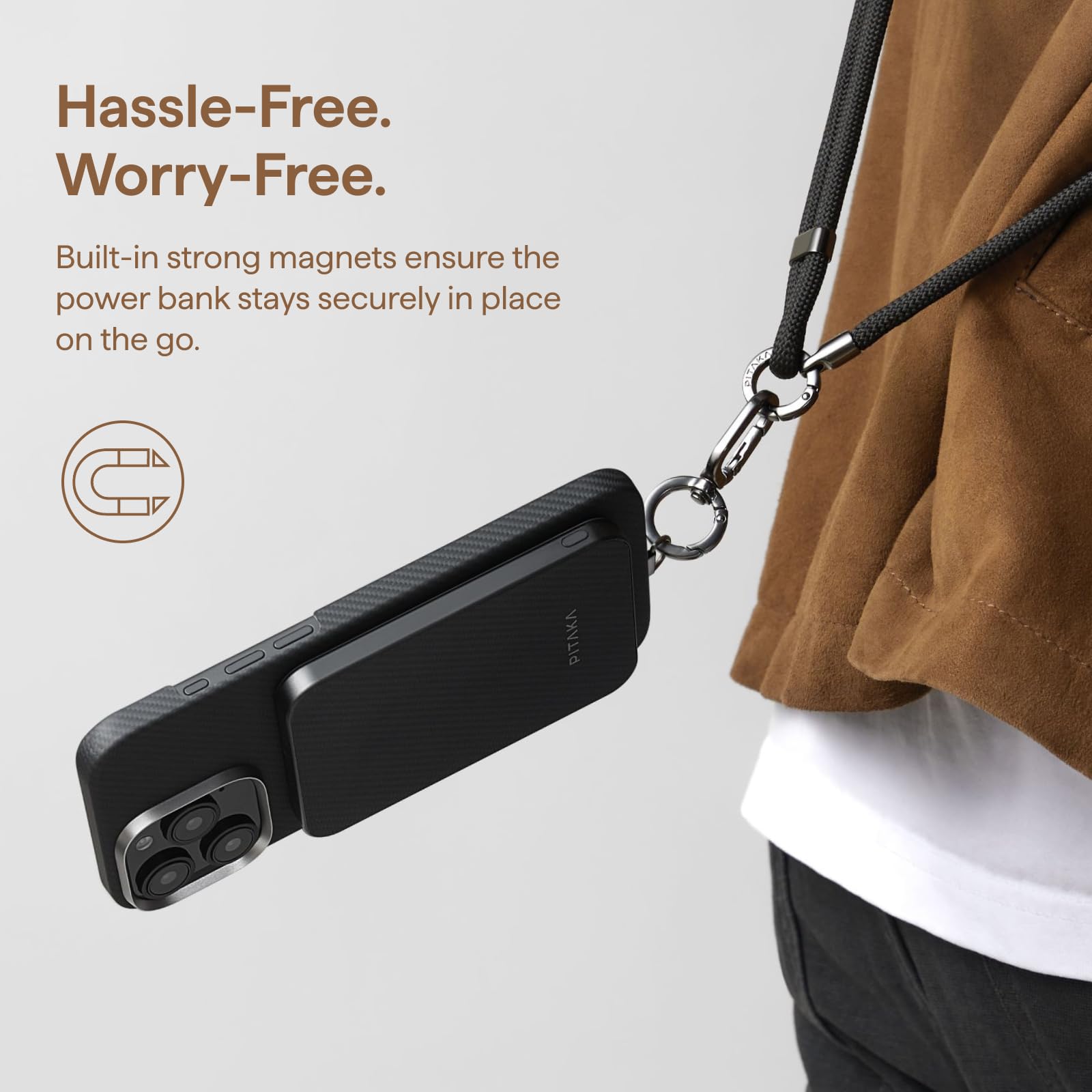 Amazon.com: pitaka Portable Charger Power Bank Qi2, Ultra