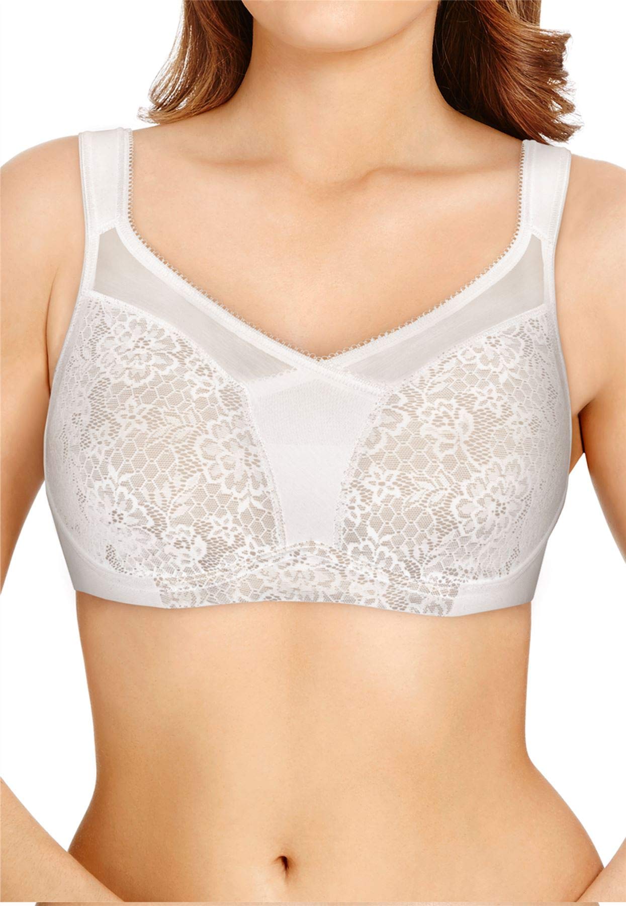 Berlei Beauty Lace Non Wired Smoothing Bra White 36E