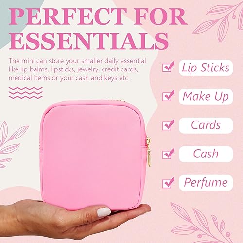 Miniatura 9 de 16 bolsas de maquillaje de nailon para cosméticos, bolsa de maquillaje a granel, bolsa organizadora para mujeres y niñas, bolsas de aseo