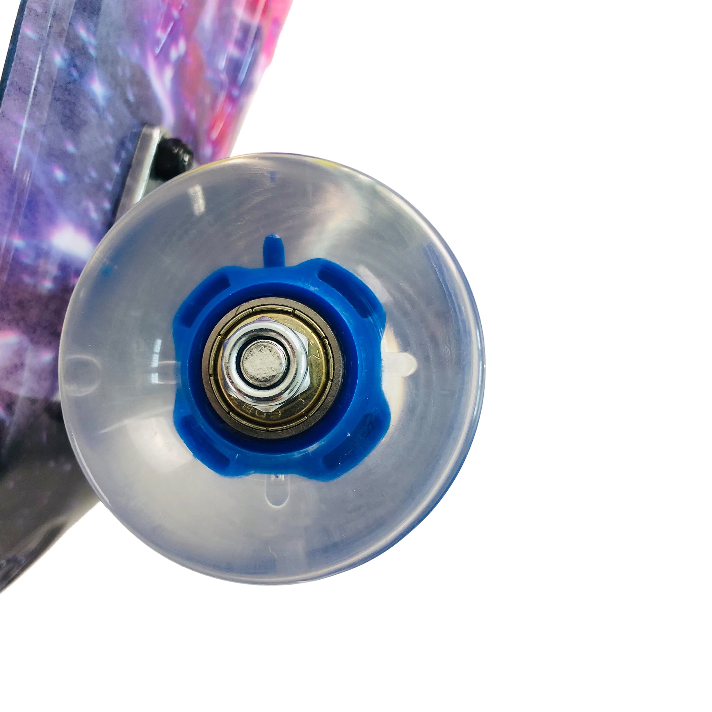Mini Cruiser Skateboard Komplette 22 Zoll Mit LED Leuchtrollen für Erwachsene Kinder Anfänger - Geburtstagsgeschenk