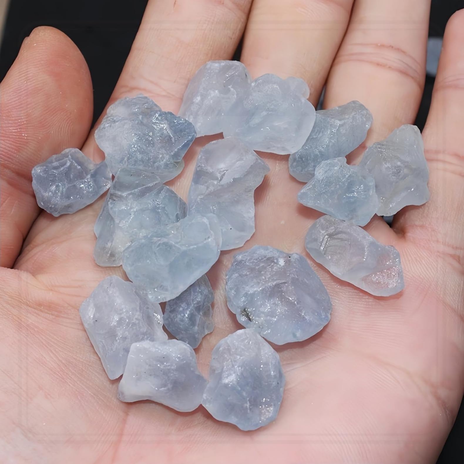 Amazon.co.jp: 天然ブルーセレスタイト 原石 標本 天然石 結晶 10
