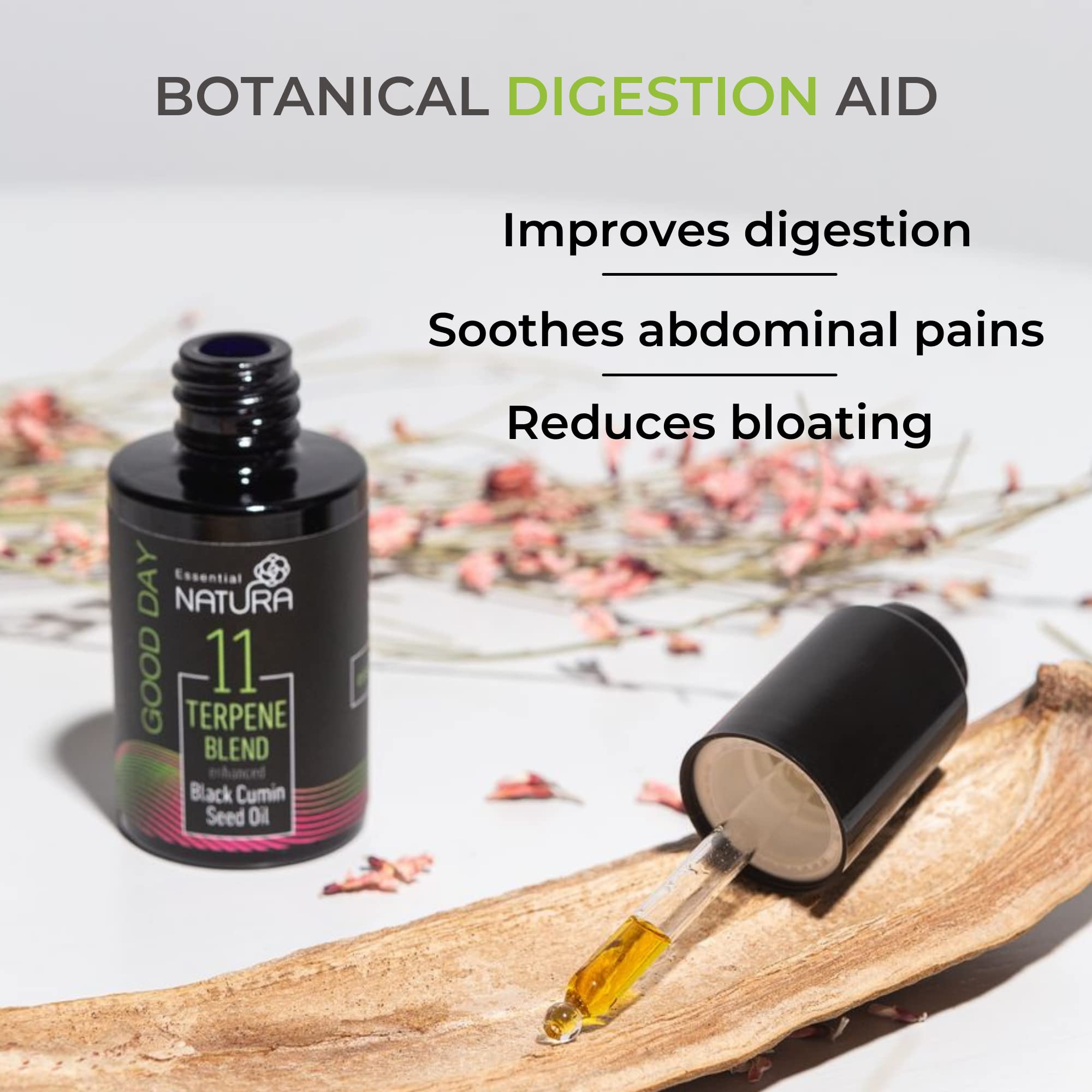 Gut Aid for Digestion, Bloating & Pain Relief 30ml NonGMO, Plant