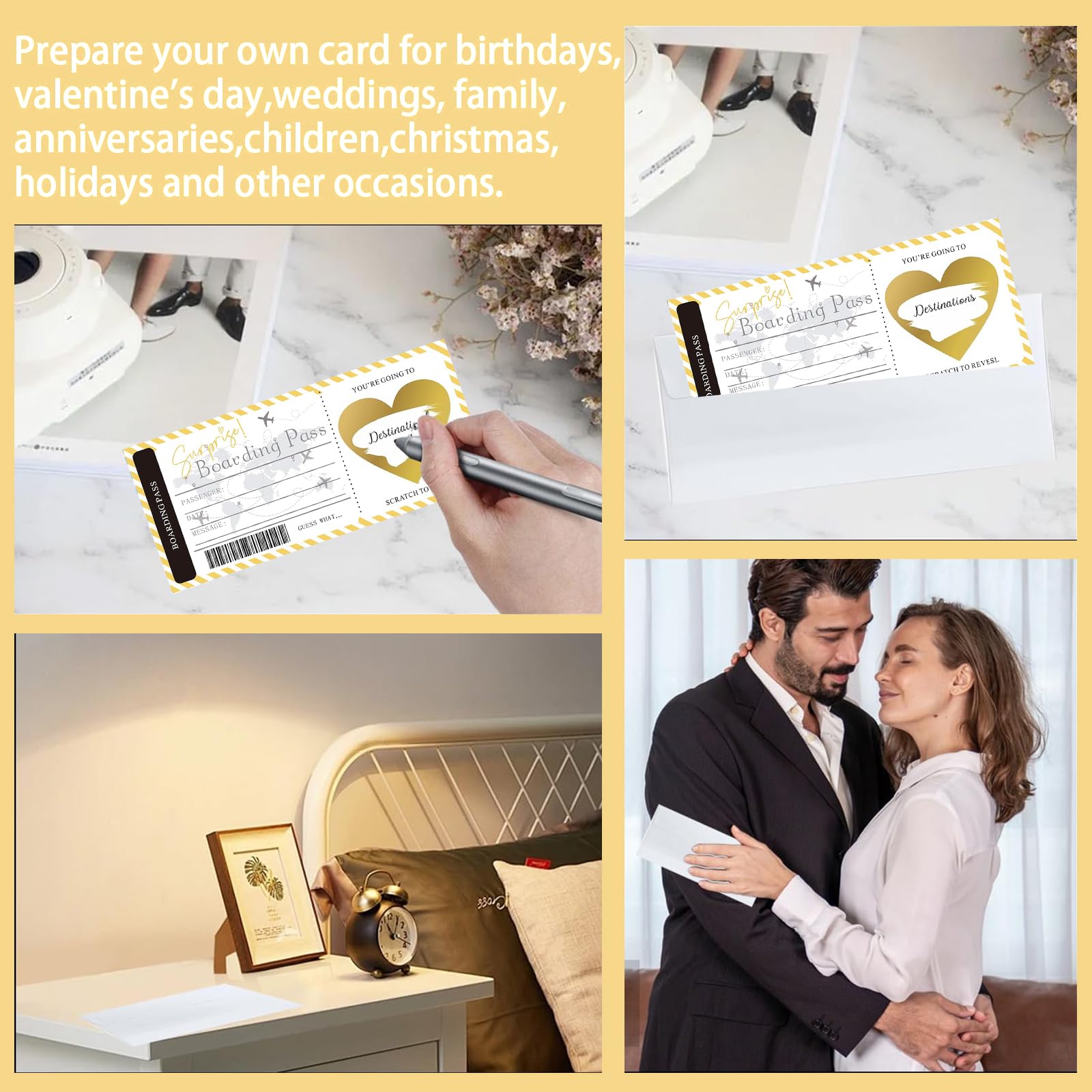 Personalisiertes Reise-Rubbelticket – Kreatives Geschenk Für Geburtstage, Urlaub & Überraschungen! Mit Boarding Pass & Umschlag