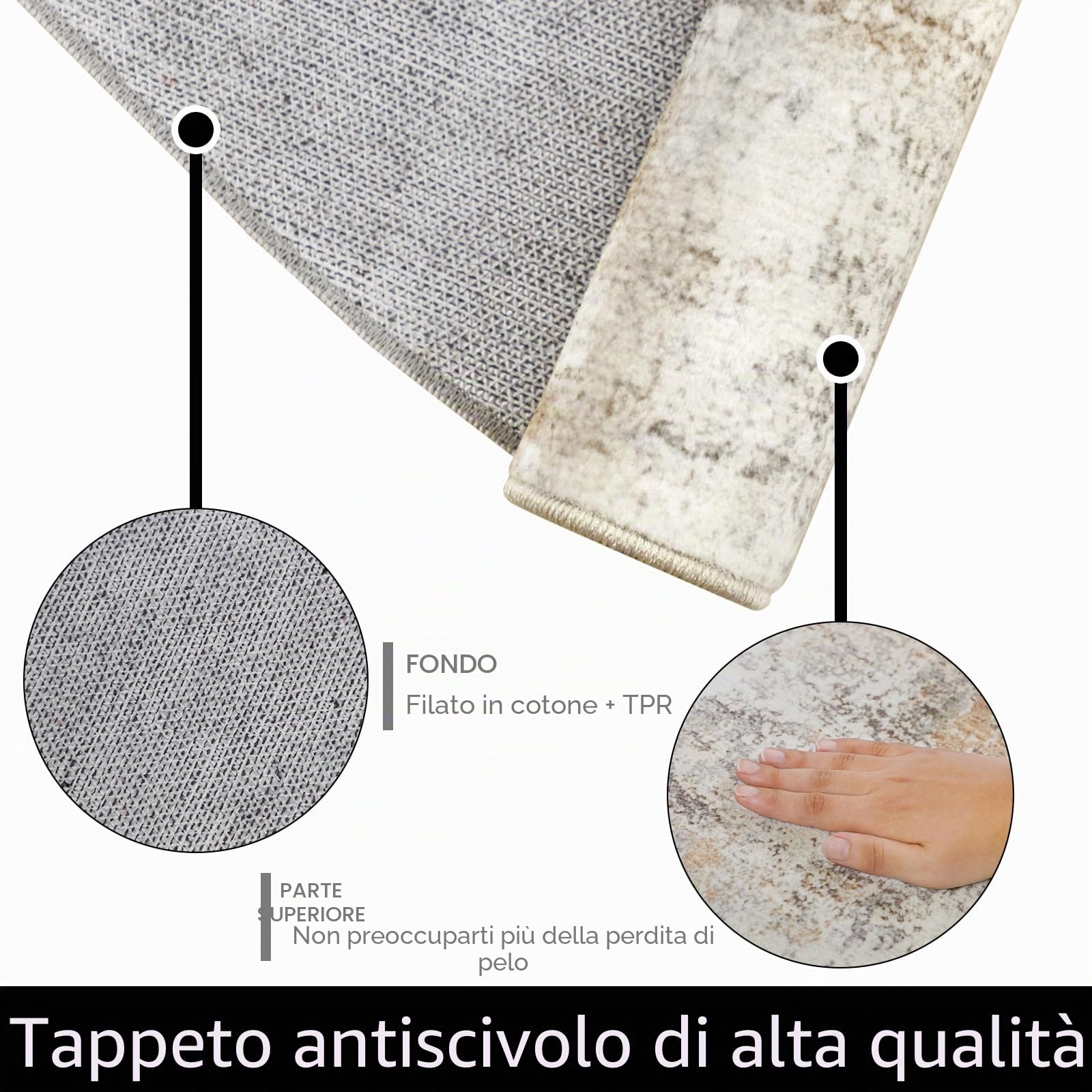 Famibay Tappeto Salotto Moderno Pelo Corto Tappeto Rotondo Salotto Lavabile In Lavatrice Beige 160x160 Morbido Tappeti Camera Da Letto Salone Stanza Tavolo Da Pranzo