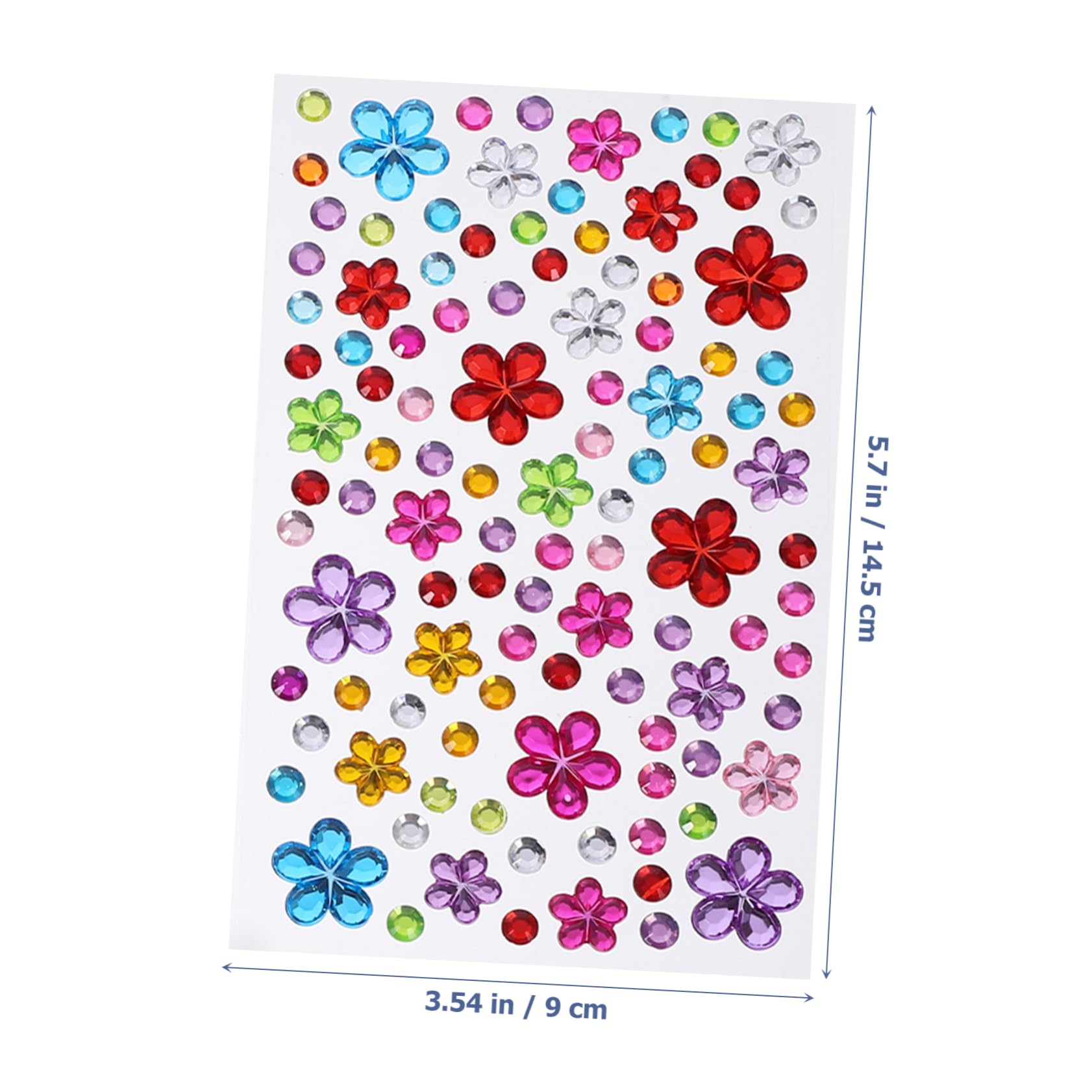 Angoily 5 Series Pegatinas De Rhinestones Autoadhesivas Maquillaje Gemas Faciales Decoración De Manicura Usar Mujeres Y Niñas 8 Hojas*5