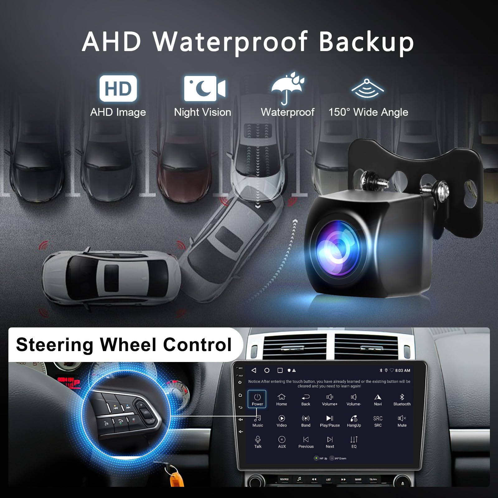2GB 64GB Android Autoradio pour Peugeot 407 2004-2011 Radio avec Carplay Android Auto, Hodozzy Écran Tactile 9 Pouces Stereo Navigition GPS, Bluetooth, WiFi, FM/RDS Radio, SWC, EQ